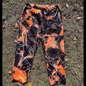 fire flame jogger pants